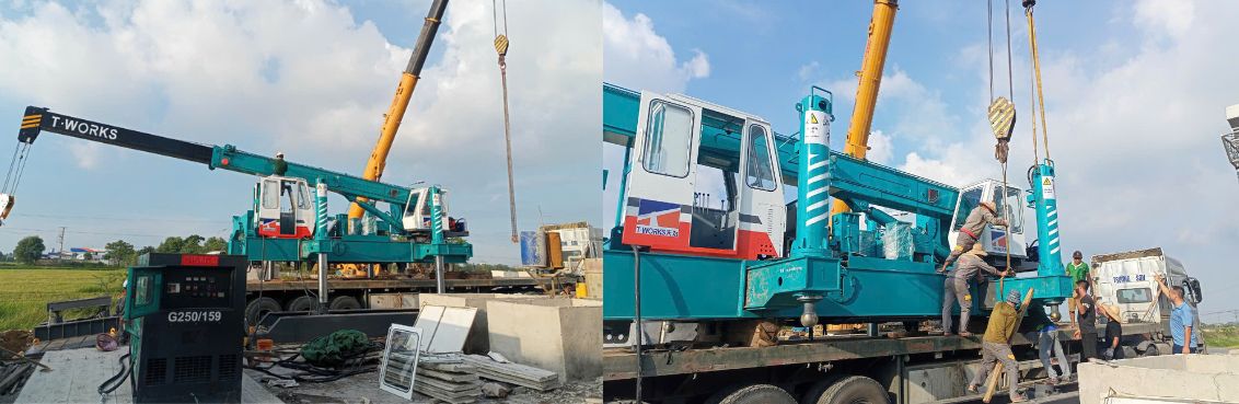 Ép cọc bê tông